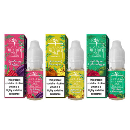 20mg Pixie Juice Volume 2 10ml Nic Salts (50VG/50PG) - Flavour: Vanilla Berry