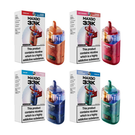 18mg Relx Maxgo 33K Prefilled Pod Vape Kit 25W - Flavour: Blue Sour Raspberry/Watermelon