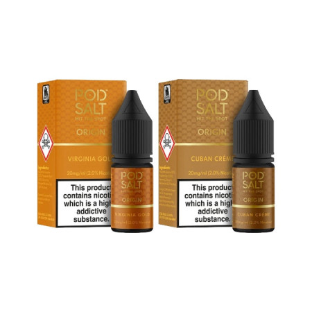 5mg Pod Salt Origins 10ml Nic Salt (50VG/50PG) - Flavour: Cuban Creme