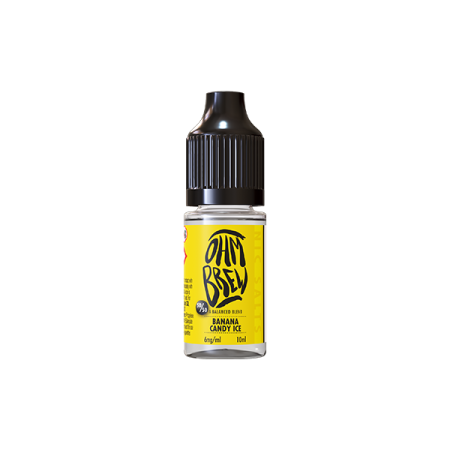 12mg Ohm Brew Balanced Blend 10ml Nic Salts (50VG/50PG) - Flavour: Banana Candy Ice
