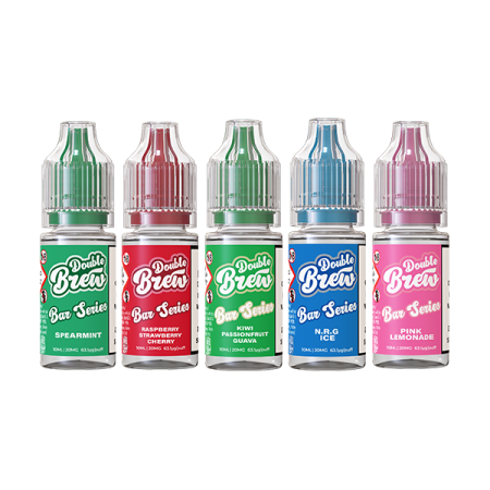 5mg Ohm Brew Bar Series Double Brew 10ml Nic Salts (50VG/50PG) - Flavour: Blueberry Raspberry Cherry