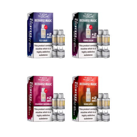 Tick Tock Recharge MAGIC 8K Prefilled Pods  8000 Puffs - Flavour: Lemon Lime Cherry Fizz