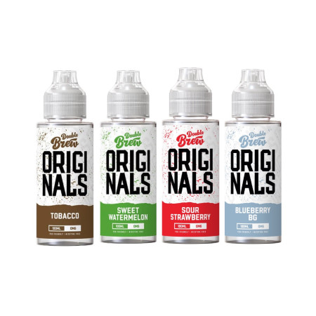 0mg Ohm Brew Originals XL Double Brew 100ml Shortfill (50VG/50PG) - Flavour: Sour Strawberry