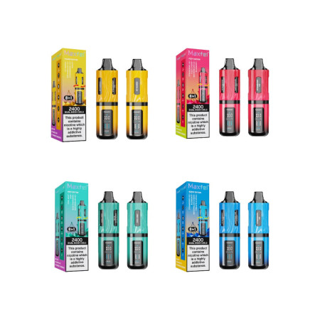 20mg Maxfel Legend Fanady 8 in 1 2400 Puffs Prefilled Pod Vape Kit - Flavour: Cherry Edition