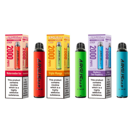 20mg Voopoo Argus Bar Neon 2K Prefilled Pod Vape Kit - Flavour: Banana Ice