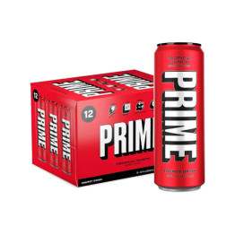 PRIME Energy USA Tropical Punch Drink Can 355ml - Past Best Before date - Size: 12 x 330ml