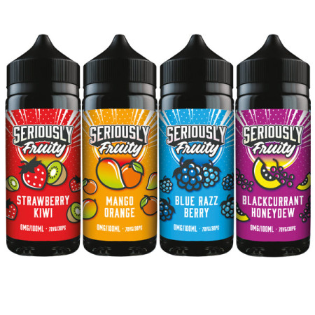 Seriously Fruity by Doozy Vape 100ml Shortfill 0mg (70VG/30PG) - Flavour: Strawberry Kiwi