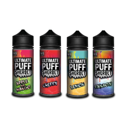 Ultimate Puff Sherbet 0mg 100ml Shortfill (70VG/30PG) - Flavour: Rainbow