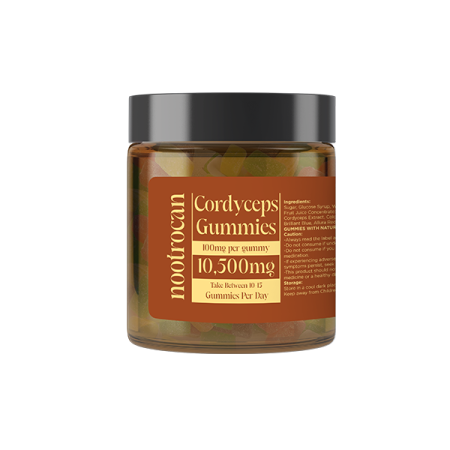 Nootrocan 10500mg Nootropic Mushroom Gummies 450g - Mushroom Type: Cordyceps